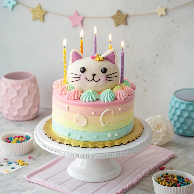 Kitty birthday cake (4)